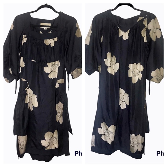 TRELISE COOPER Dresses Trelise Cooper Floral Silk Puff Sleeves
